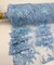 Baby Blue Sequin Embroidered Lace Fabric by the Yard, 54" Wide Floral Mesh Lace with Double Scalloped Edges